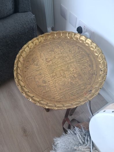 Antique middle eastern folding table
