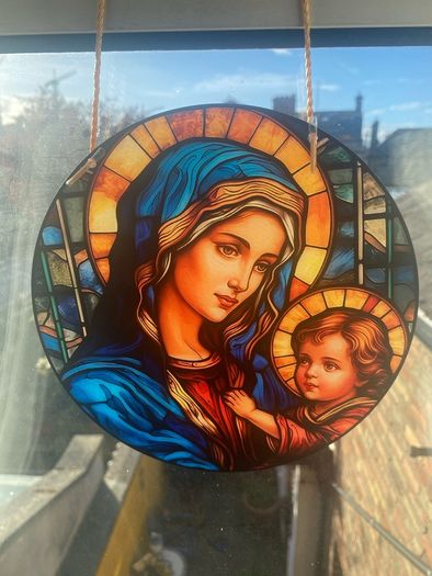 Suncatcher Mary & Jesus'
