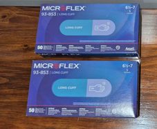 Ansell Microflex 93 853 Heavy Duty Nitrile Gloves 2 x Boxes of 50 Size S