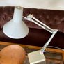 Vintage White Luxo Italian Architects Counterpoise Table Lamp 1970s Image 2