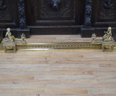 19th Century French Gilt Bronze Fireplace Fender
