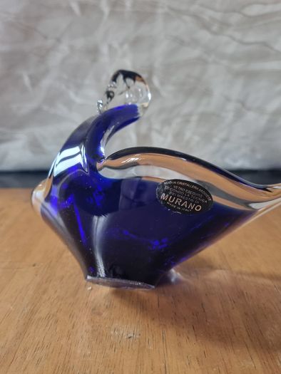 Murano glass swan plate