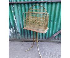 Revolving brass newspaper / magazine rack  KAS351