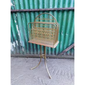 Revolving brass newspaper / magazine rack  KAS351