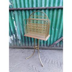 Revolving brass newspaper / magazine rack  KAS351