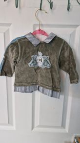 Velour baby jumper, 6 months