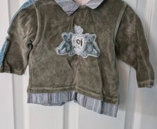 Velour baby jumper, 6 months