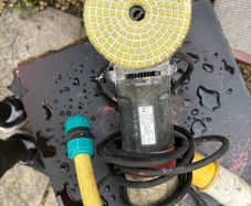 Angle grinder/ wet stone polisher