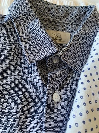 3 short-sleeved patterned shirts (M)