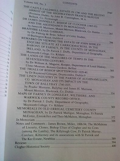 Clogher Record 1987 Ireland Irish history Monaghan