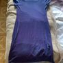 90s Blue velvet off shoulder mini dress Image 4