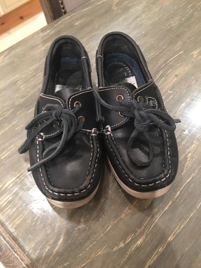 Cripps Footwear navy leather school shoes size 1 ( uk)