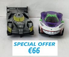 Scalextric Batman vs Joker Slot Car Twin Pack ( C4142 & C4140 TV Street supercar )