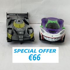 Scalextric Batman vs Joker Slot Car Twin Pack ( C4142 & C4140 TV Street supercar )