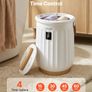 20L Heated Towel Warmer Bucket with LED Display, 4 Timer Settings, Rapid Heating & Auto Shut-Off, White Bathroom Towel Warmer for Towels, Blankets & Bathrobes Image 5