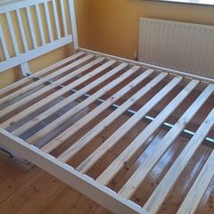 Amelia White Wooden 4ft 6 Double Bedframe
