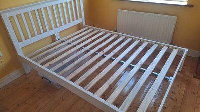 Amelia White Wooden 4ft 6 Double Bedframe