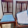 6x Vintage Mahogany Dining Chairs Image 6