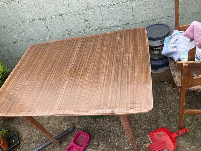 Old table and chairs