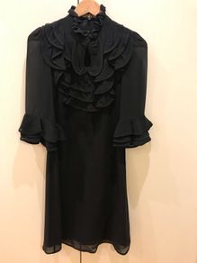 BIBA designer dress with ruffle details (U.K. 8)