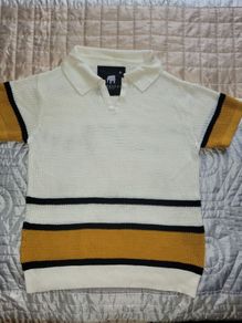 American stich knitted polo shirt