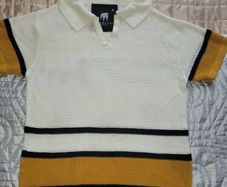 American stich knitted polo shirt