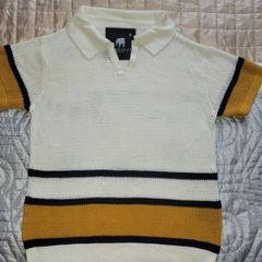 American stich knitted polo shirt