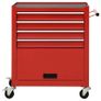 Tool Trolley with 4 Drawers Steel Red Image 3