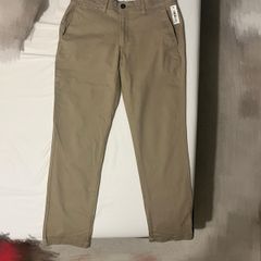Skinny-Fit Casual Stretch Chino Pants beige brown khaki
