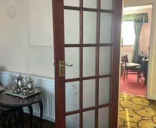 Four 15 panel window internal doors