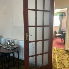 Four 15 panel window internal doors