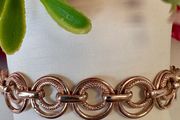 Tesoro 925 Sterling Silver Textured Link Bracelet Brand New in Box