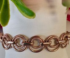 Tesoro 925 Sterling Silver Textured Link Bracelet Brand New in Box