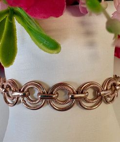 Tesoro 925 Sterling Silver Textured Link Bracelet Brand New in Box