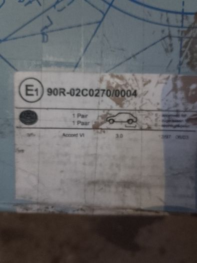 honda accord rear discs new