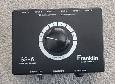 Franklin Audio SS-6 MKI 6-Input Stereo Switcher + DI
