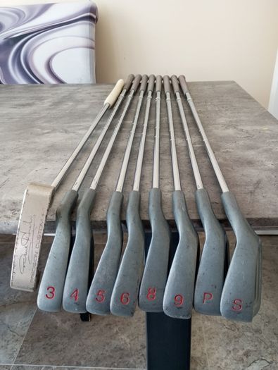 Women's L flex golf irons and putter.