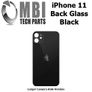 iPhone 11 Back Glass Replacement Rear Battery Cover with Adhesive Black Image 2