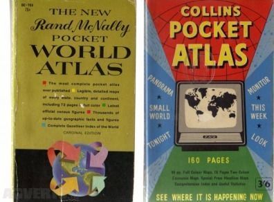 Collectible Old Atlases - Collins Pocket Atlas (1961) And Rand Mcnally Atlas (1961)
