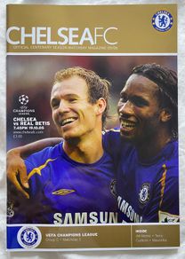 2005 Chelsea v Real Betis - UEFA Champions League Programme