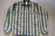 Patagonia Fjord Insulated Puffer Lined Reversible Shirt Jacket Green Men's Small