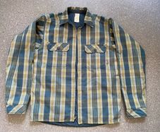 Patagonia Fjord Insulated Puffer Lined Reversible Shirt Jacket Green Men's Small