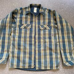 Patagonia Fjord Insulated Puffer Lined Reversible Shirt Jacket Green Men's Small