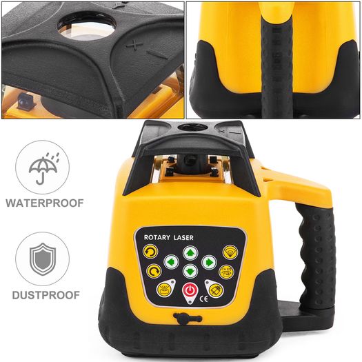 Rotary Laser Level 500m Self Leveling Kit