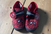 Size 27 Spiderman slippers