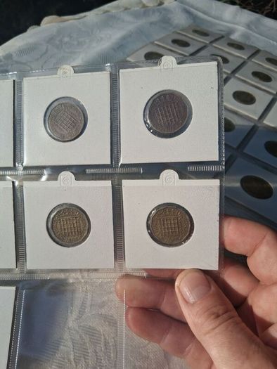 Full Set Of English Three Pence Coins(1937-1967)
