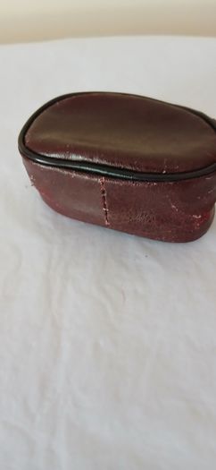 Vintage Travel Shoe Care Kit. Bag, brush, Shoe horn, cloth.