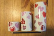 Shannonbridge Tealight Trio Hearts