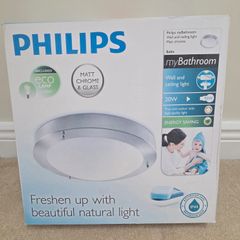 Phillips Bathroom wall and ceiling light matt chrome