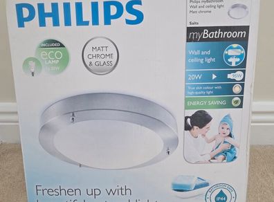 Phillips Bathroom wall and ceiling light matt chrome